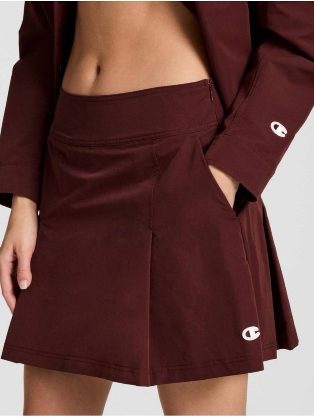 Champion Maroon Tennis Skirt